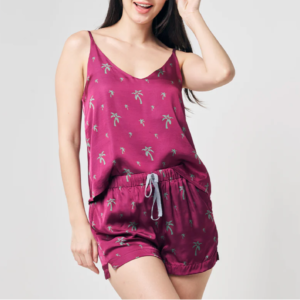 Batik Loungewear Set - Fuchsia Palm